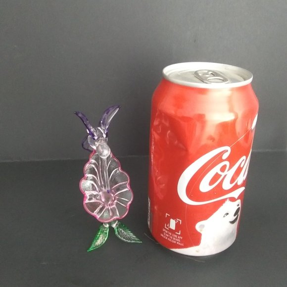 glass hummingbird figurine sweet and delicate approx. 4" tall - Picture 10 of 15